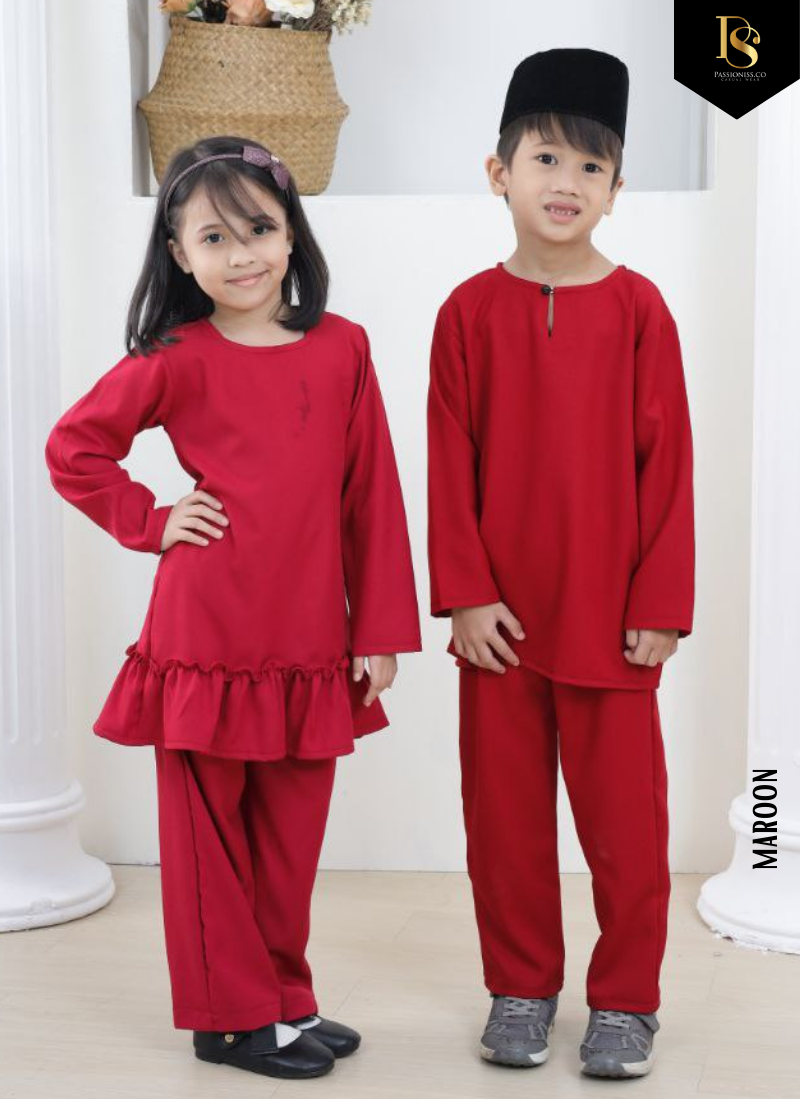 Combo Emilia Kids + Baju Melayu Kids
